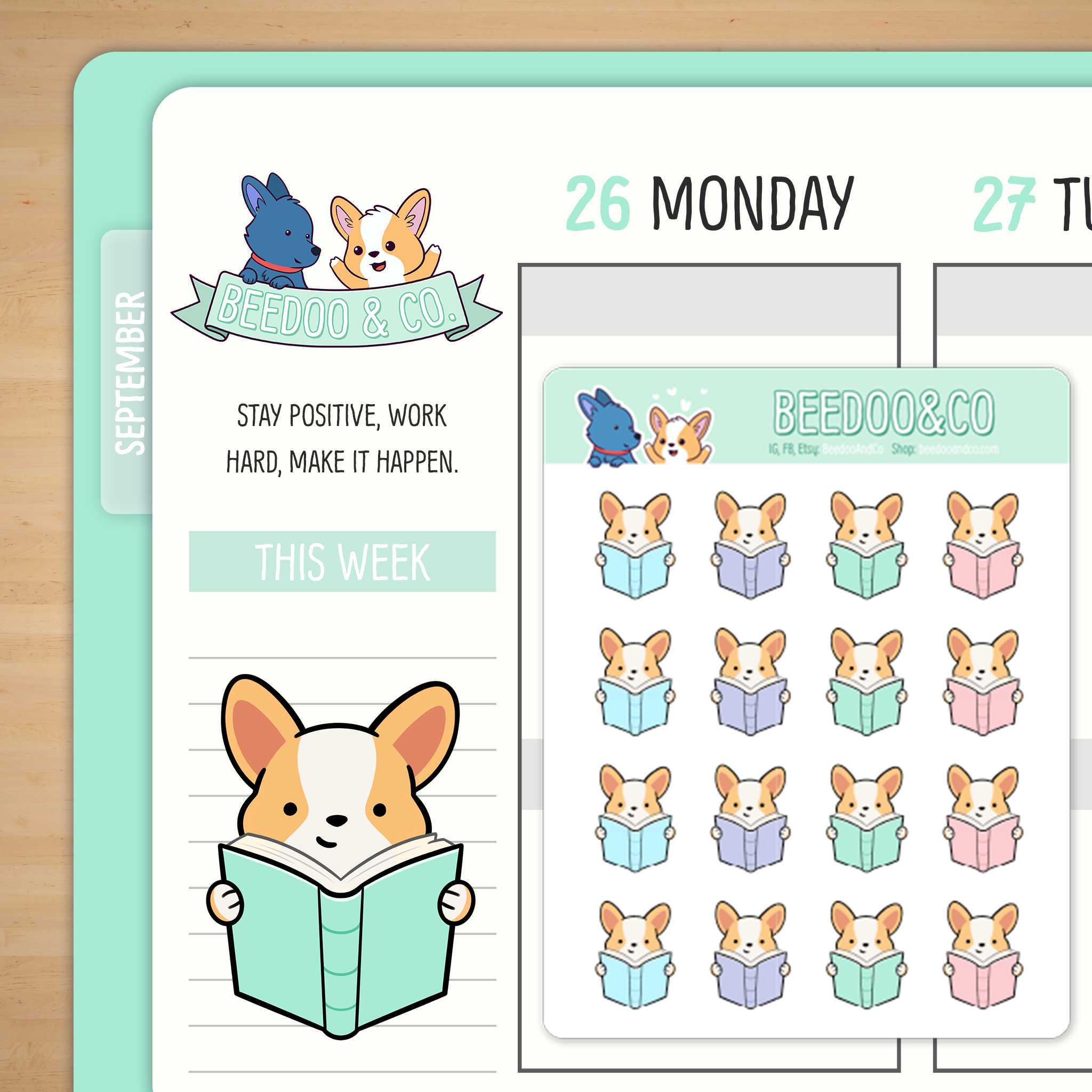 Book Read Sticker by corgiyolk for iOS & Android