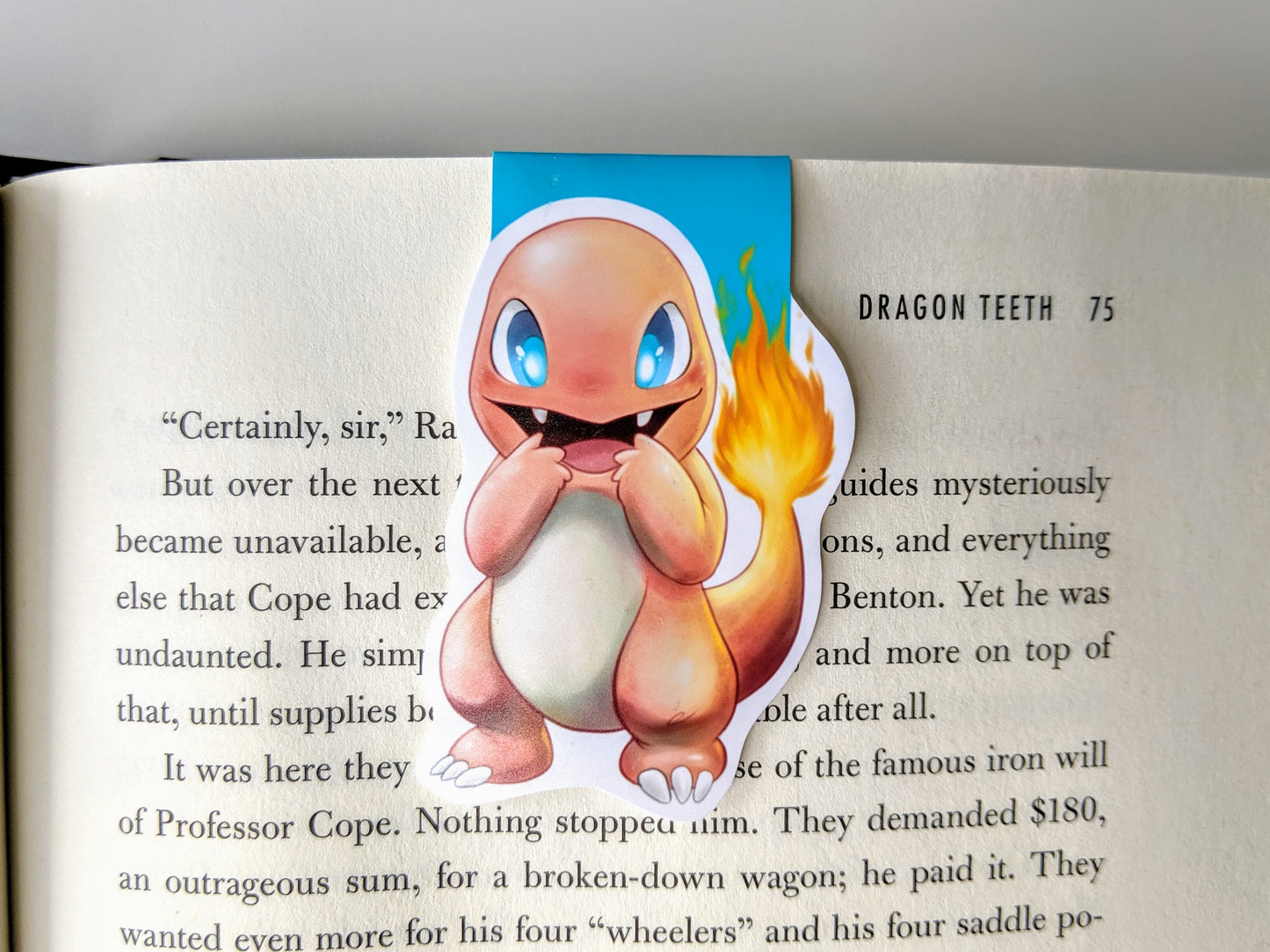 Fire Lizard Magnetic Bookmark