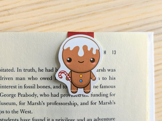 Gingerbread Man Magnetic Bookmark