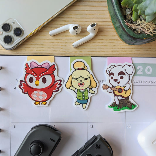 Animal Villagers Magnetic Bookmarks