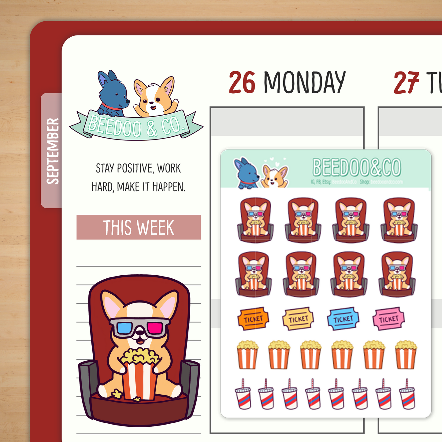 Movie Planner Stickers
