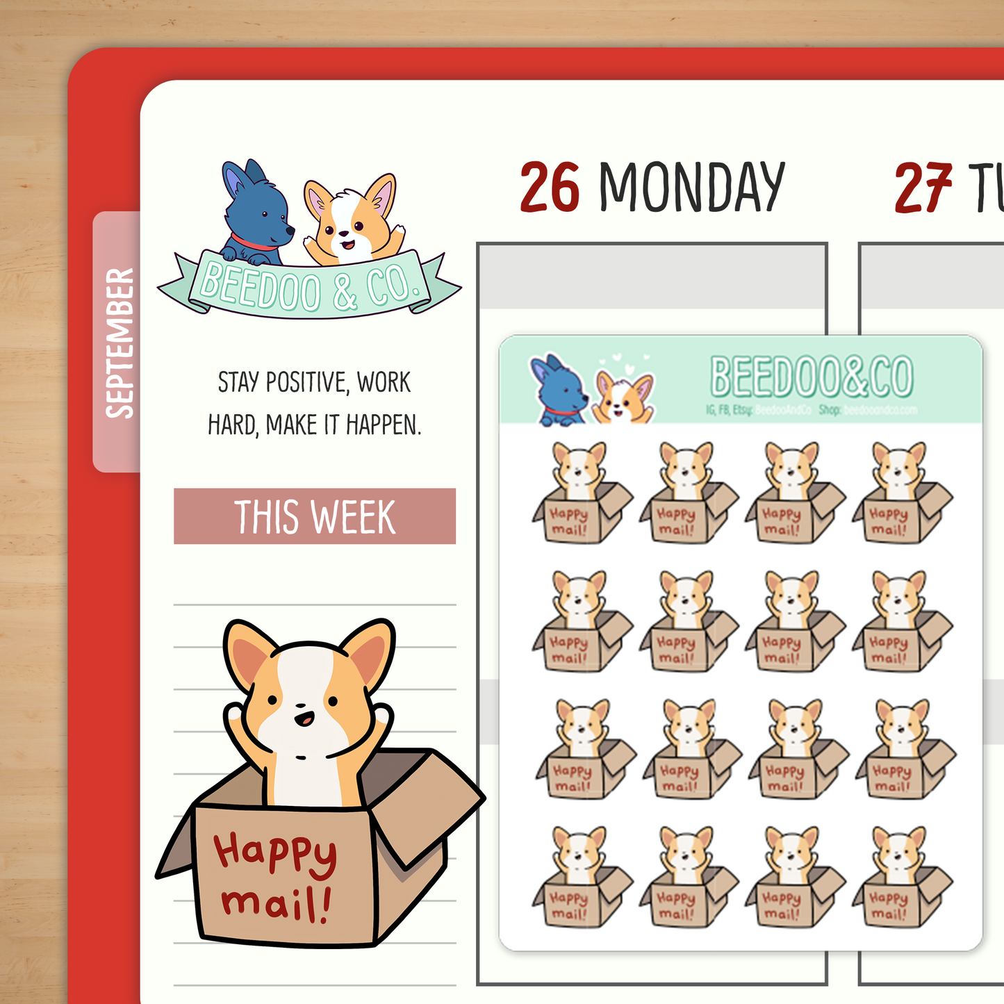 Happy Mail Subscription Box Planner Stickers