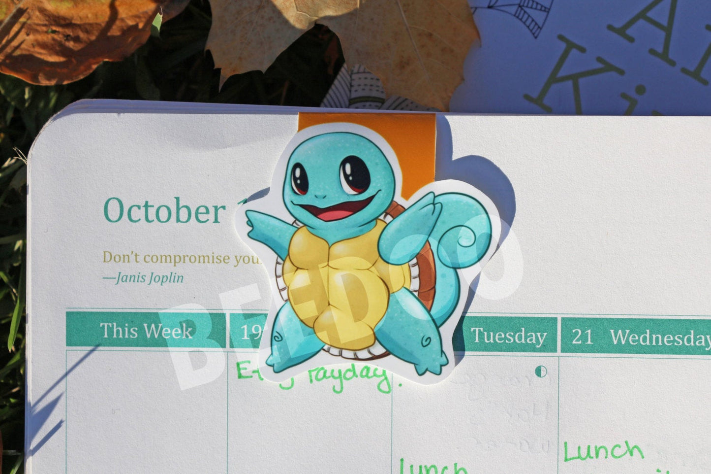 Water Turtle Magnetic Bookmark