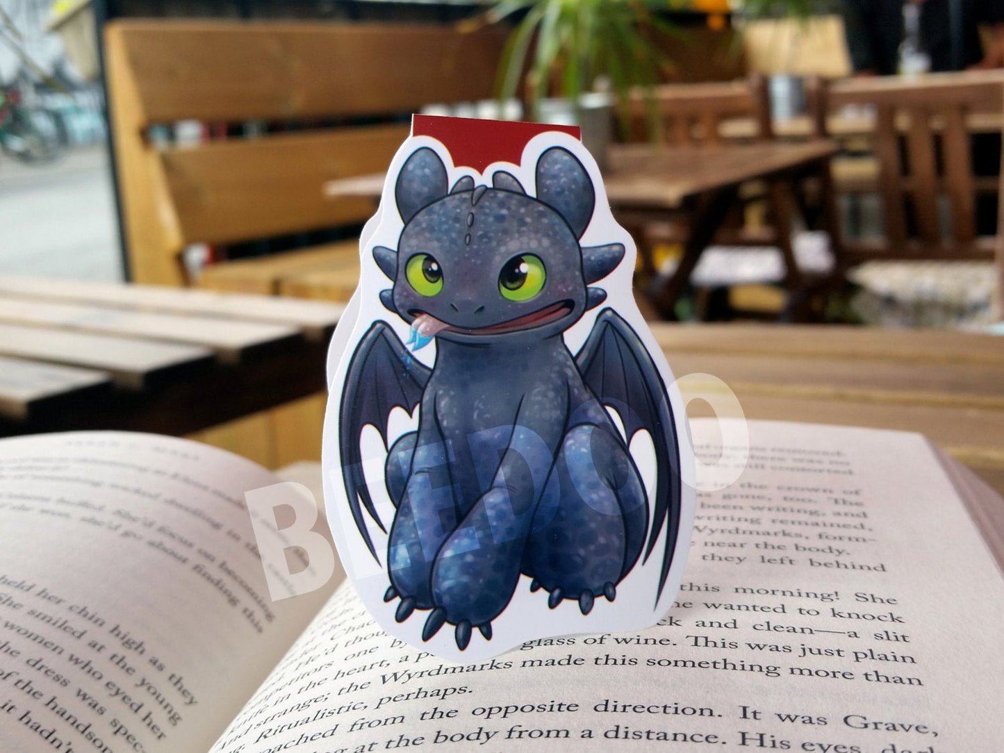 Dark Dragon Magnetic Bookmark