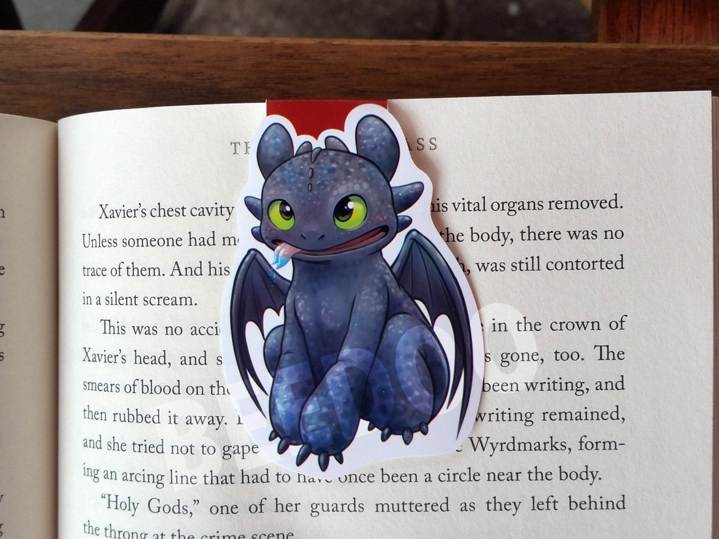 Dark Dragon Magnetic Bookmark