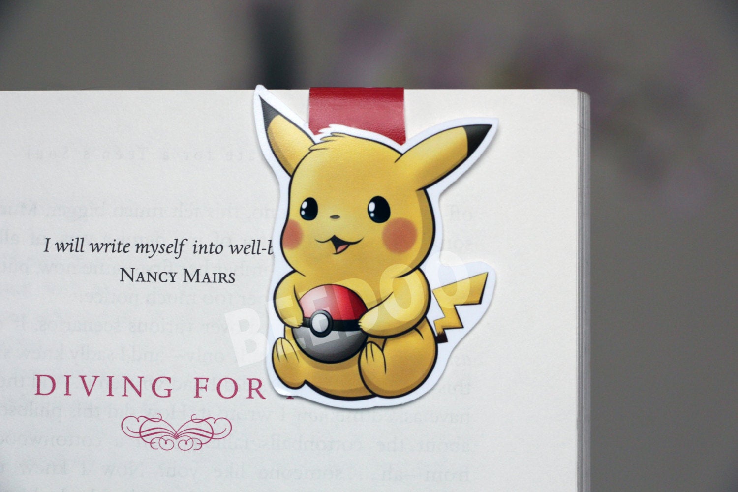 pokemon card bookmark Yellow Mouse Pocket Monster Magnetic Bookmark – Beedoo&Co