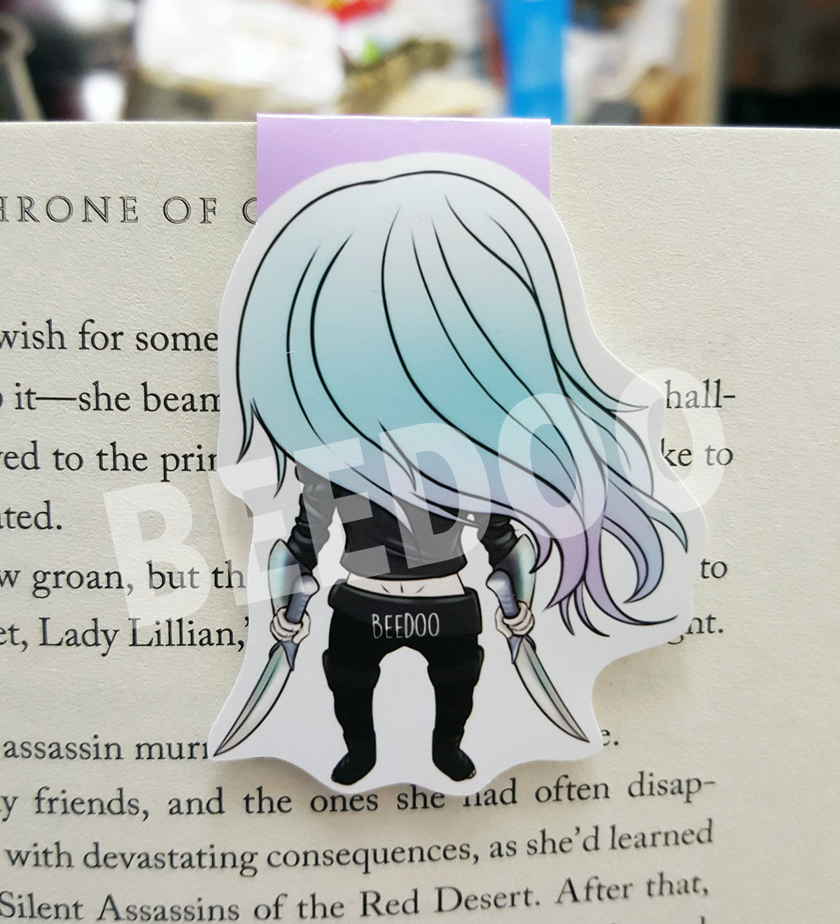 Beautiful Assassin Magnetic Bookmark