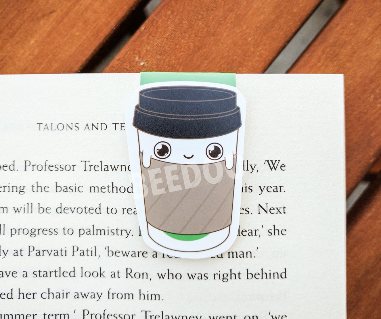 Cute Coffee Paper Cup Magnetic Bookmark
