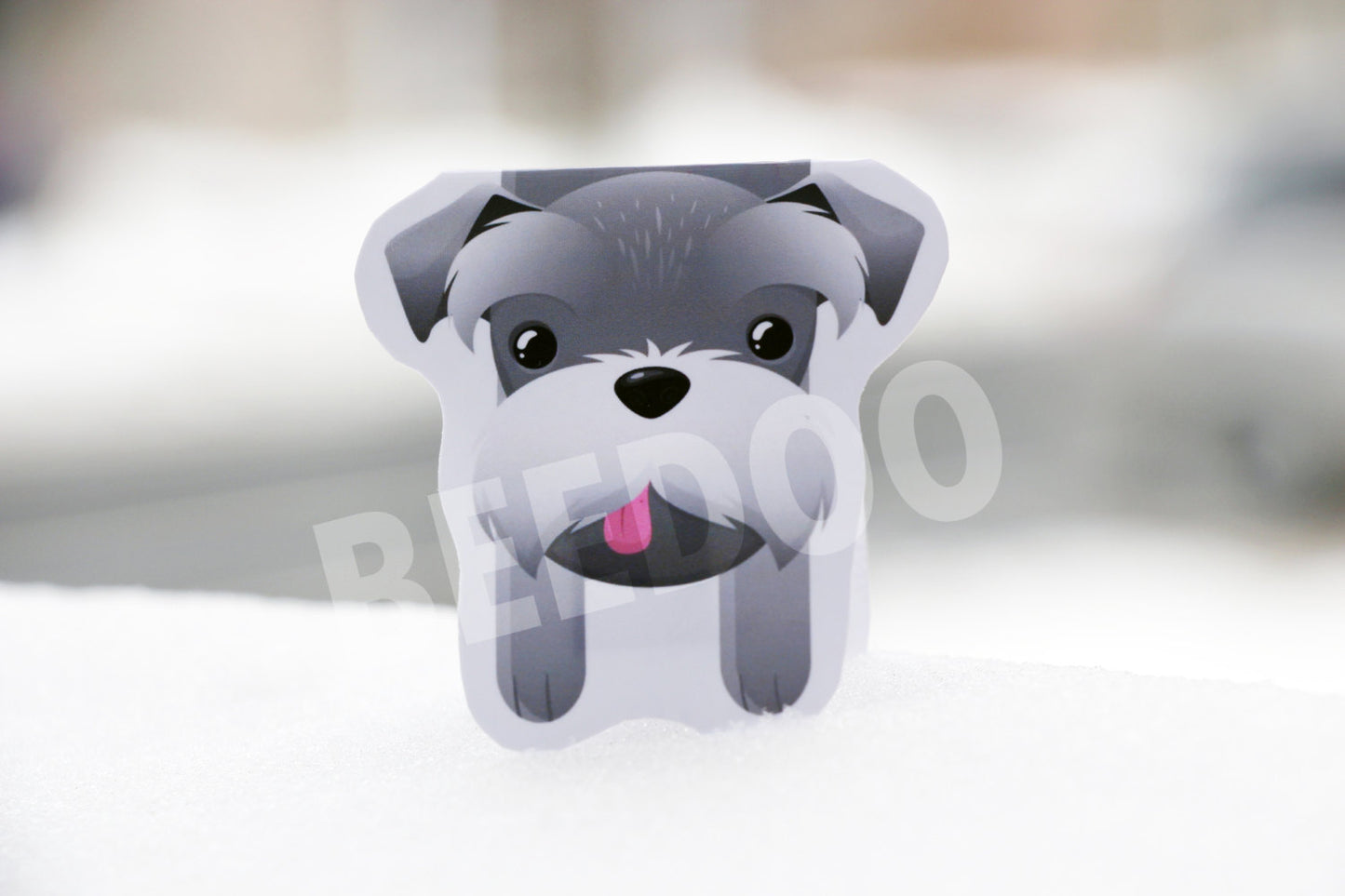 Schnauzer Magnetic Bookmark