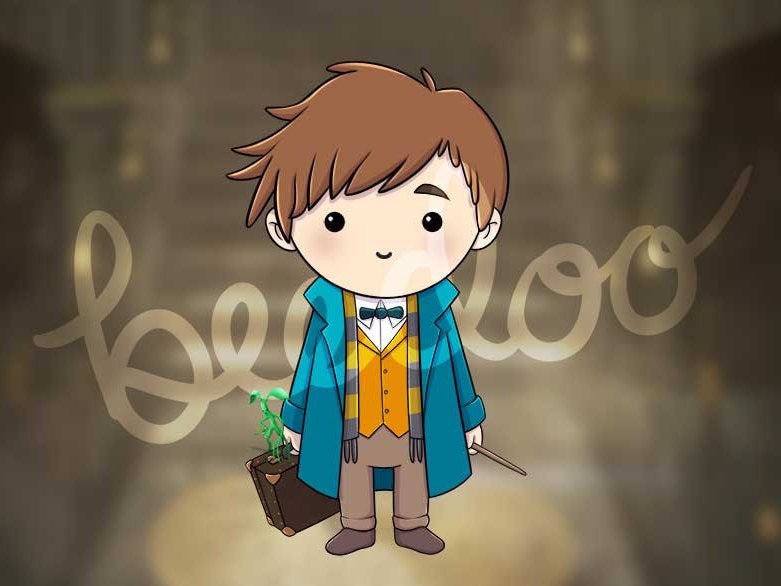 Magical Beasts Magnetic Bookmark set