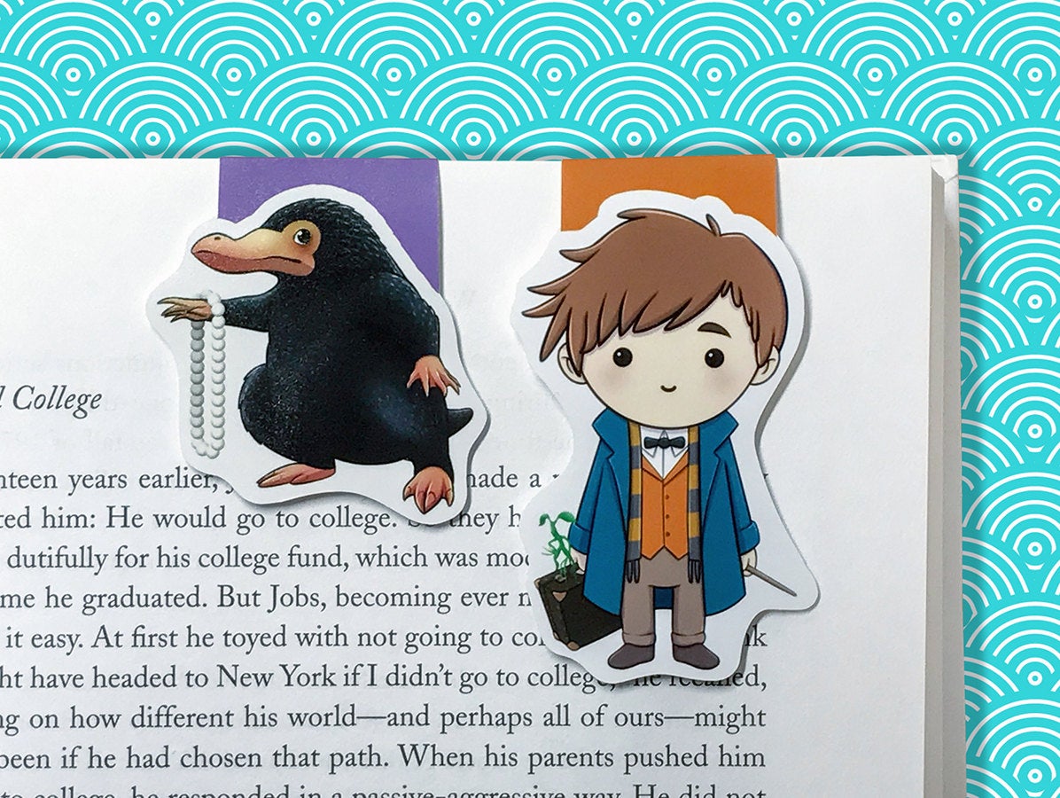 Magical Beasts Magnetic Bookmark set