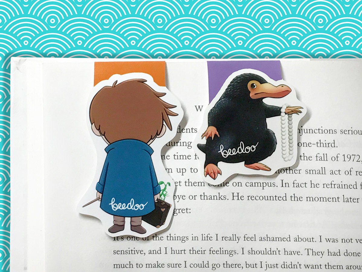 Magical Beasts Magnetic Bookmark set