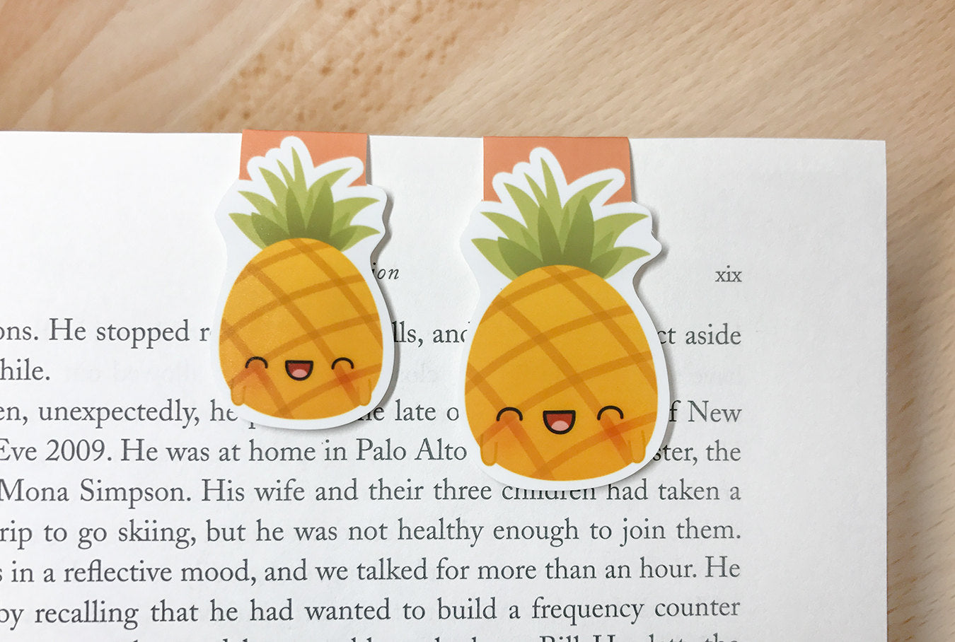 Pineapple Magnetic Bookmark