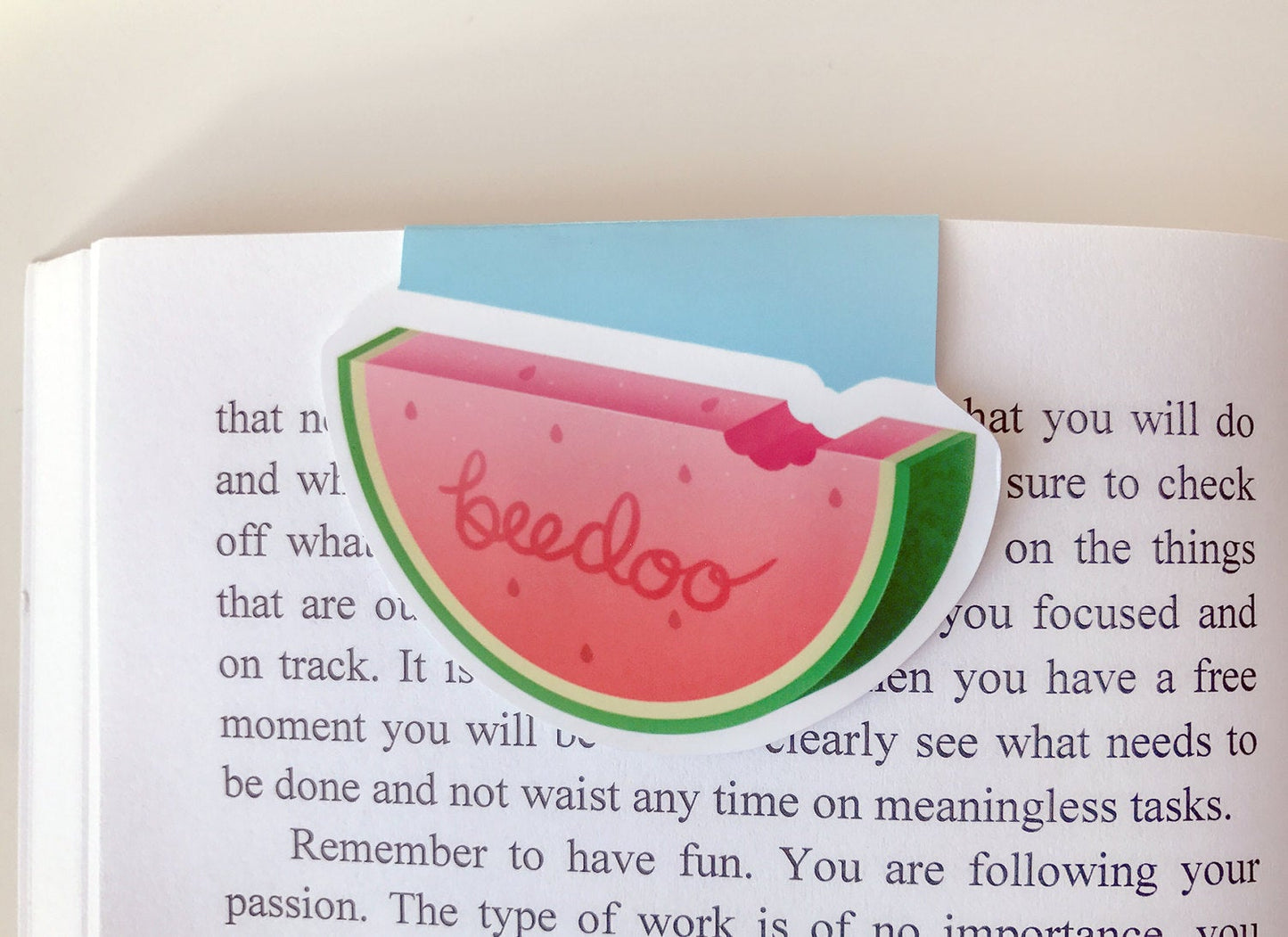 Cute Watermelon Magnetic Bookmark