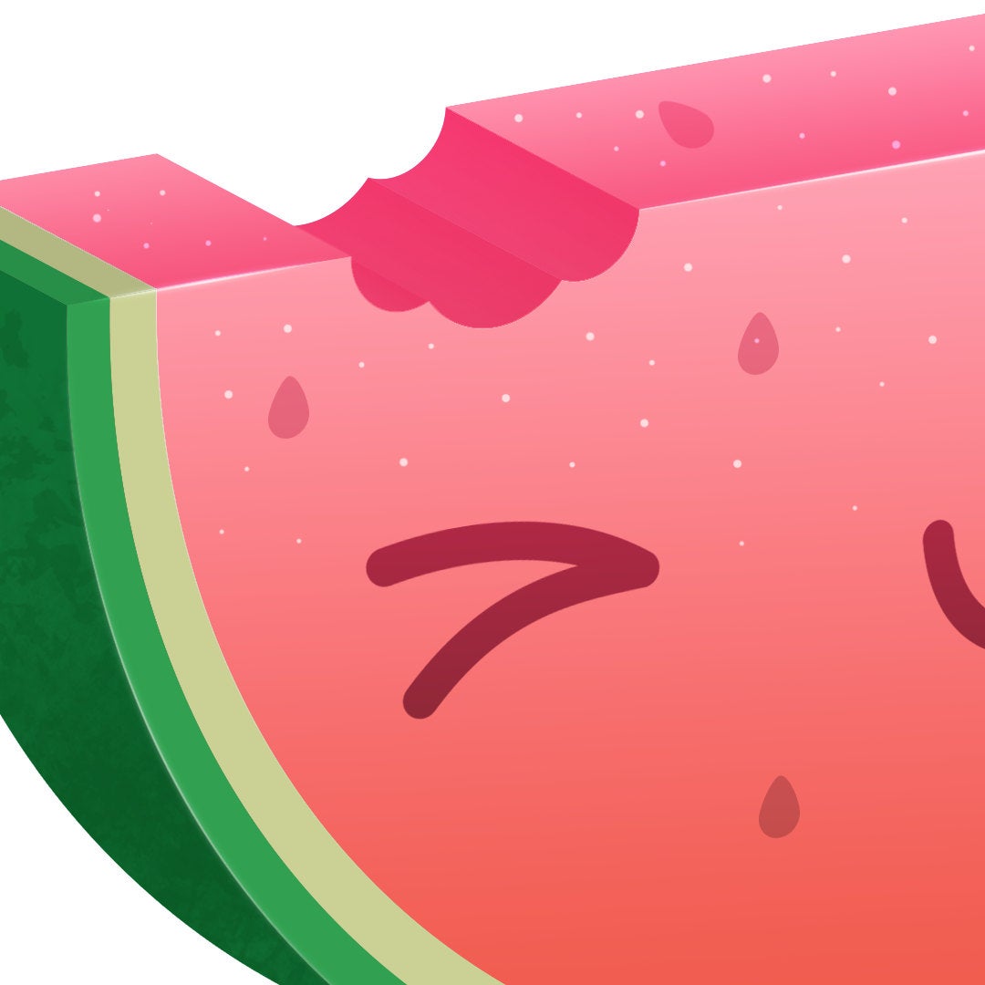 Cute Watermelon Magnetic Bookmark