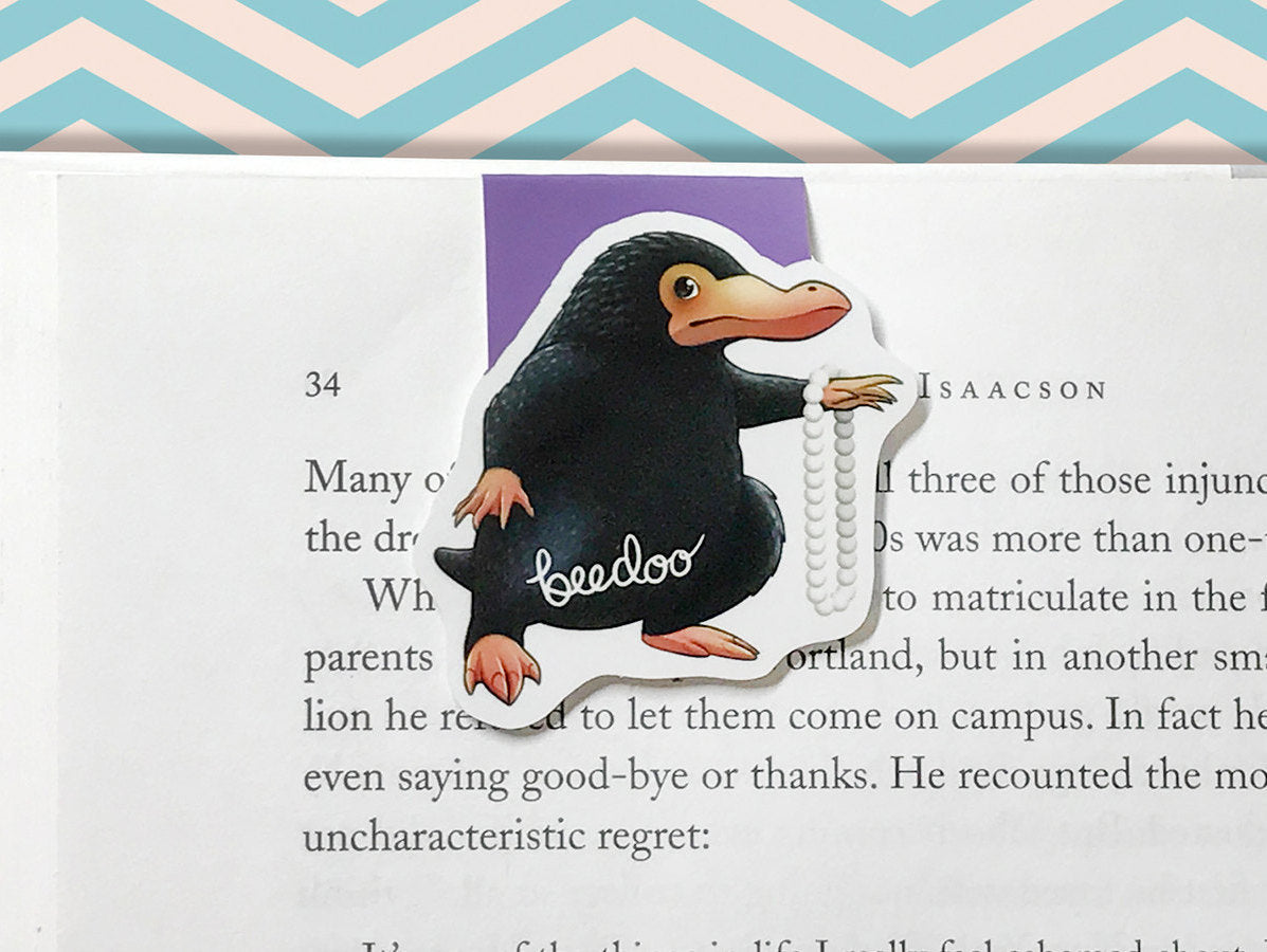 Naughty Beast Magnetic Bookmark