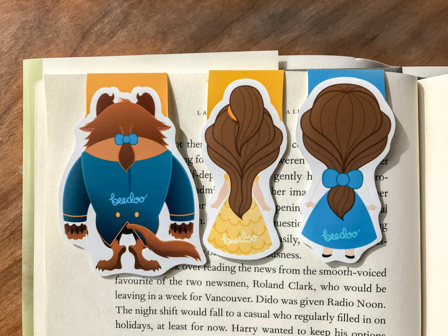 Beauty And Beast Magnetic Bookmarks Set