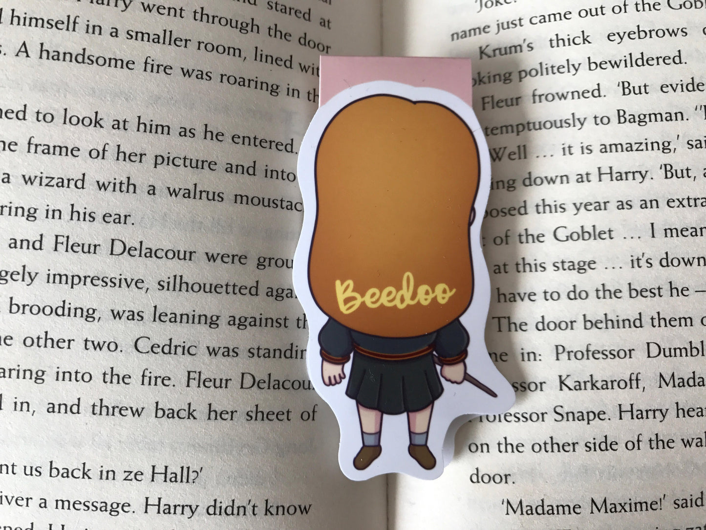 Red Headed Wizard Magnetic Bookmark
