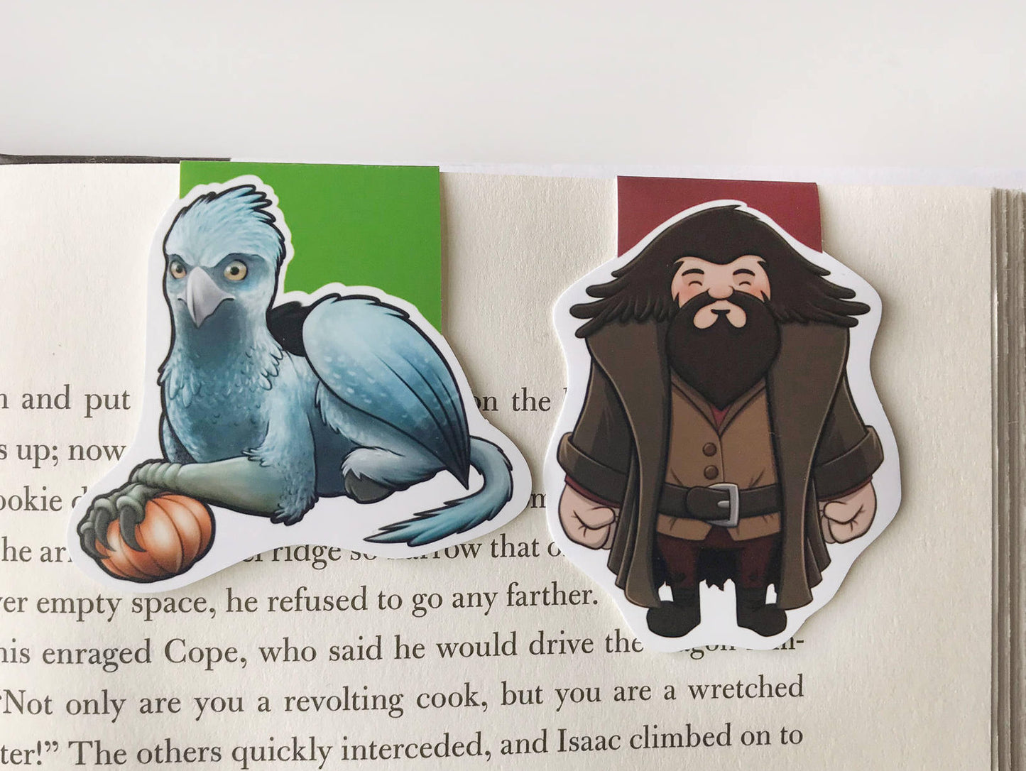 Grounds Keeper And Gryphon Magnetic Bookmarks