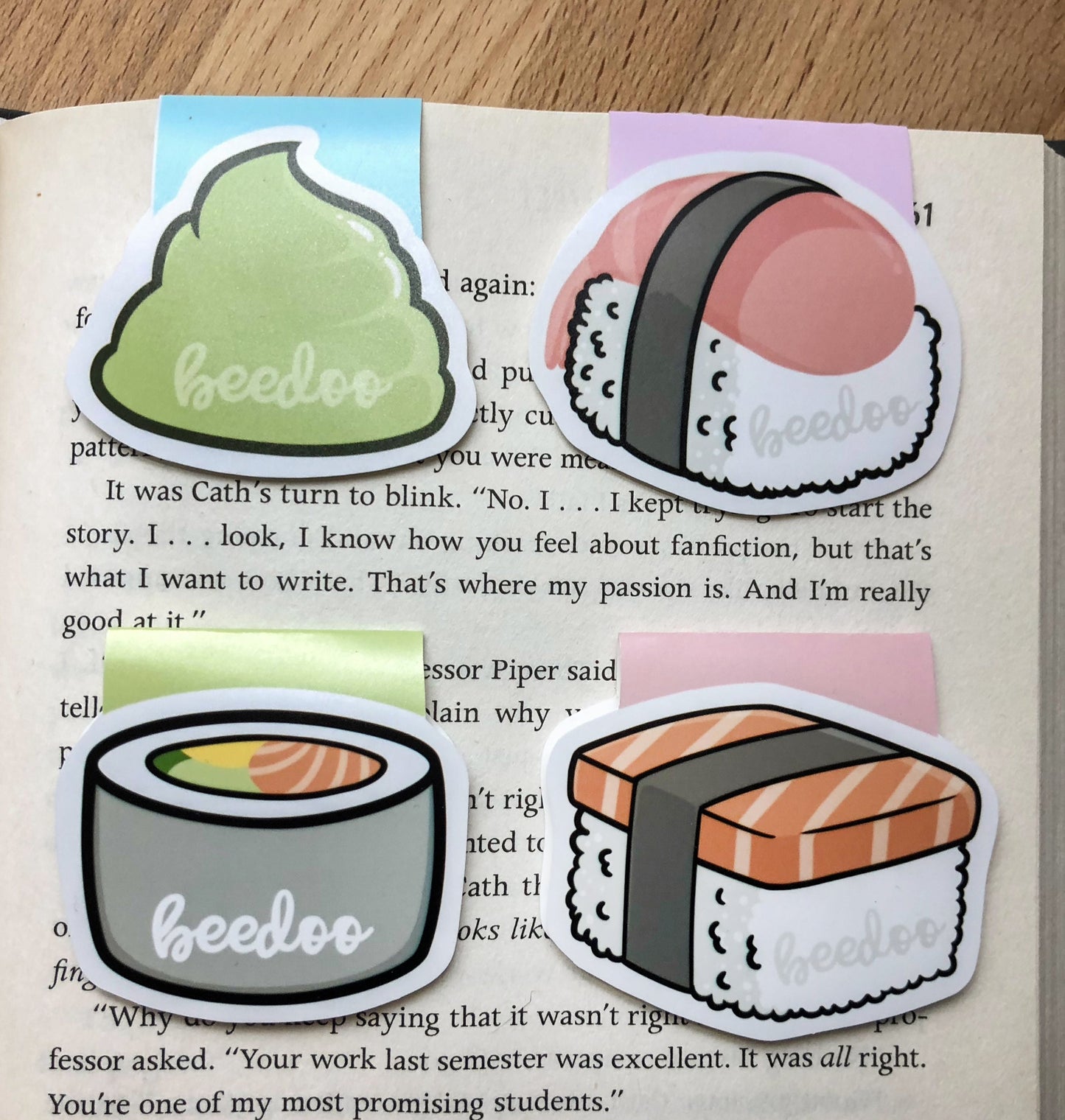 Cute Sushi Magnetic Bookmark Set 2.0
