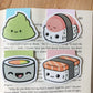 Cute Sushi Magnetic Bookmark Set 2.0