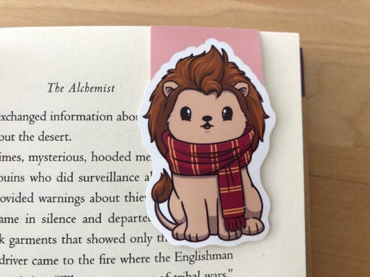 Brave Lion Magnetic Bookmark