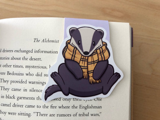 Friendly Badger Magnetic Bookmark