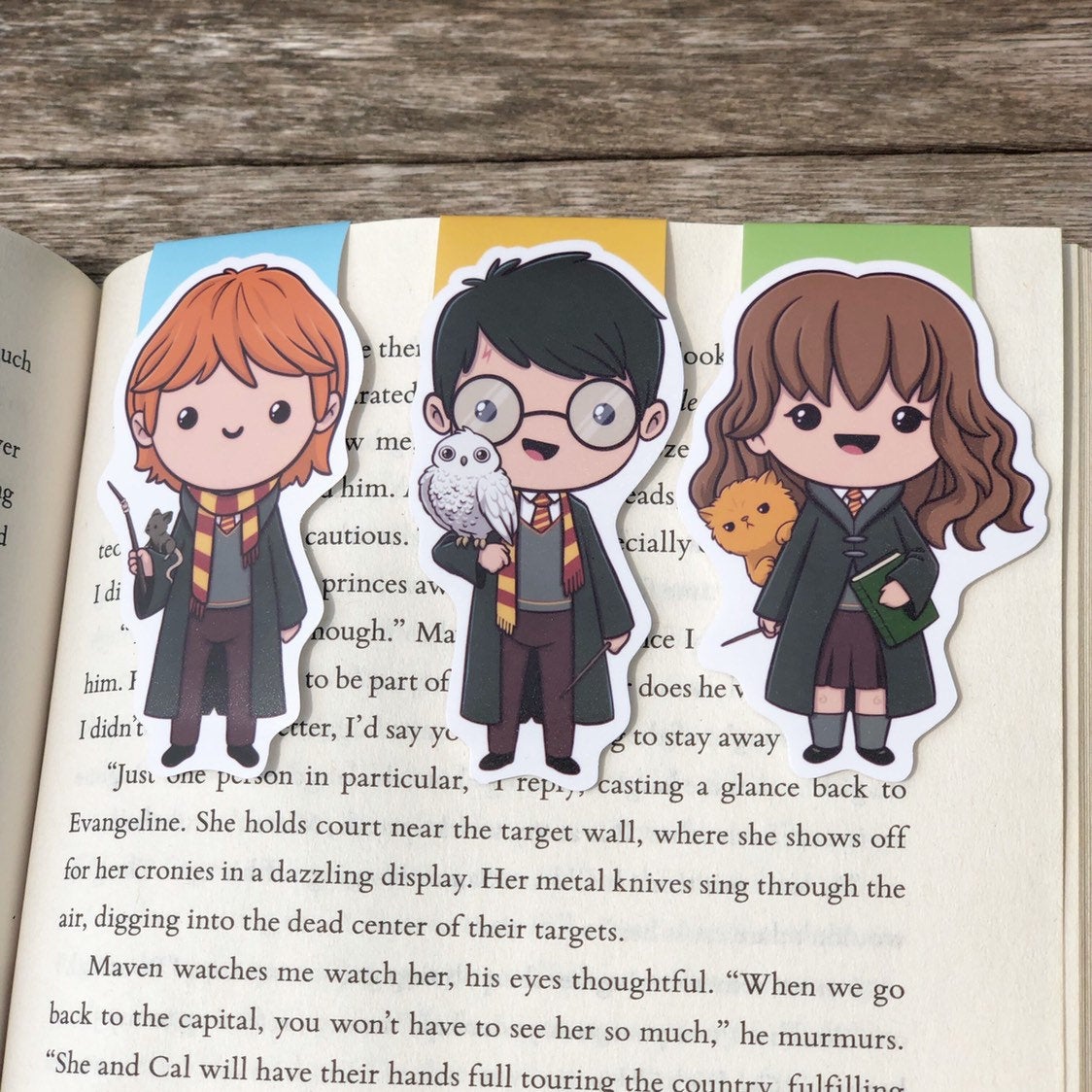 Wizard Trio Magnetic Bookmark 2.0