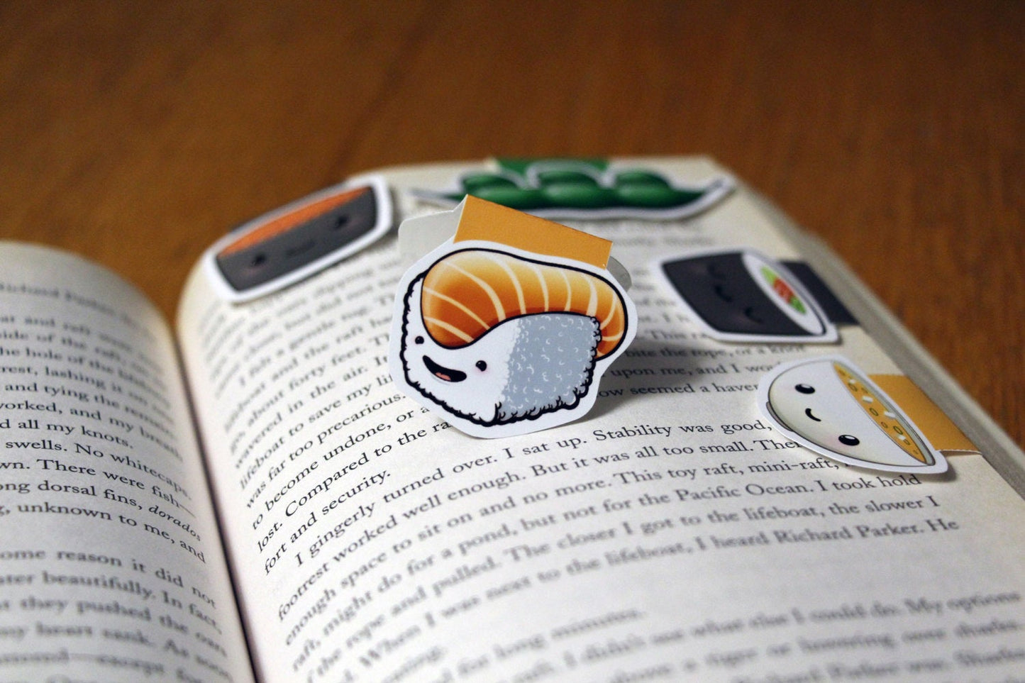 Japanese Foods Magnetic Bookmarks (Set of 5)