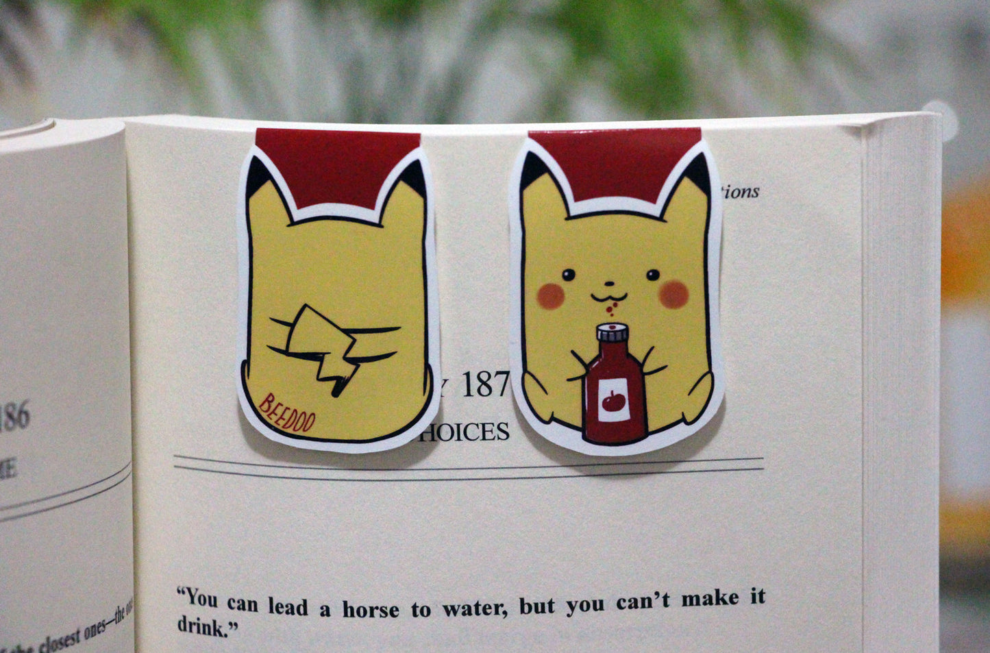 Ketchup Yellow Mouse Magnetic Bookmark