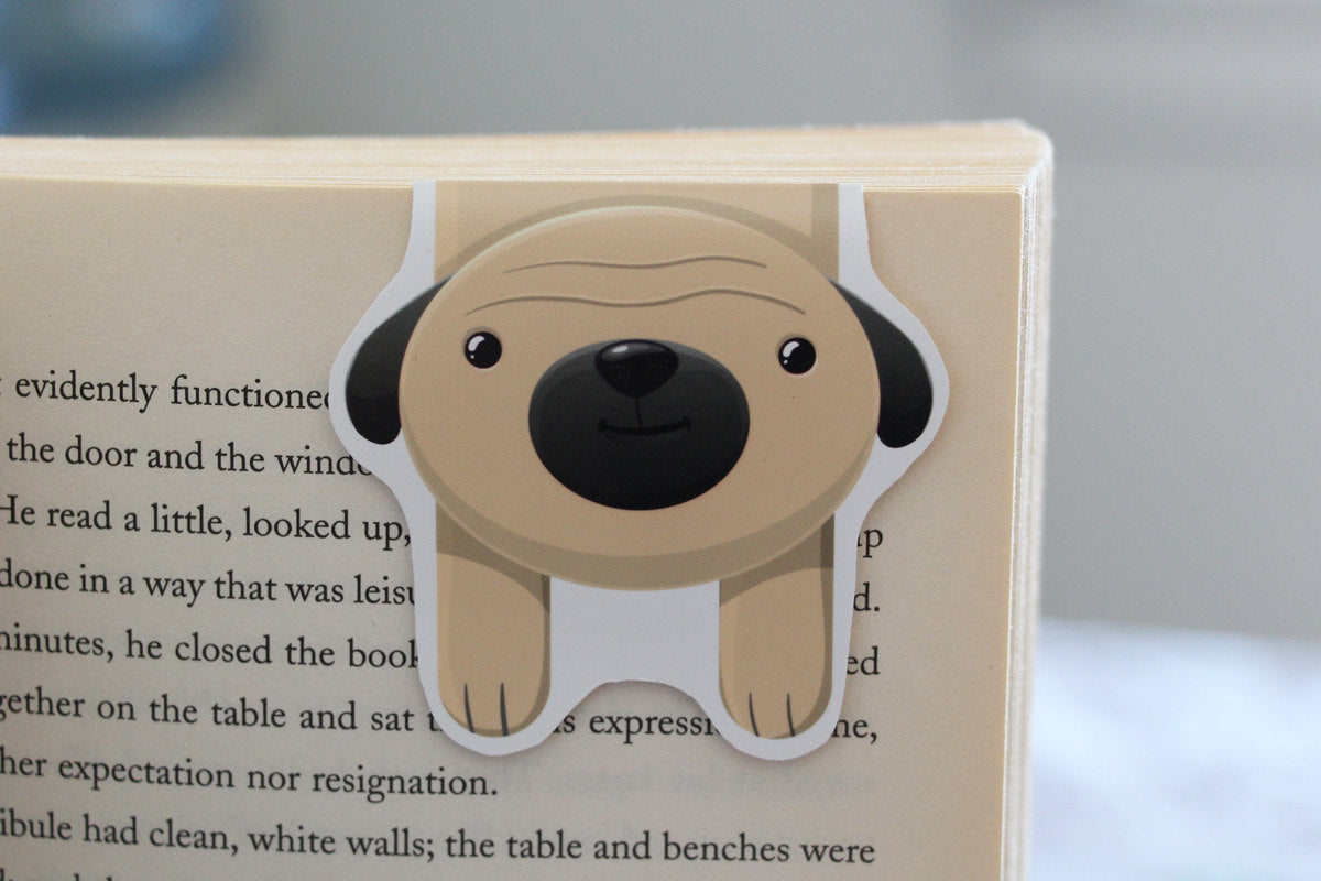 Pug Magnetic Bookmark