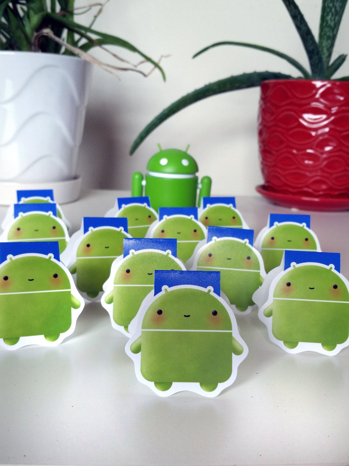 Green Robot Magnetic Bookmark