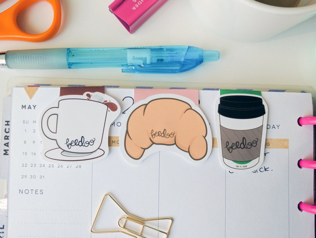 Cute Coffee Bookmark Set