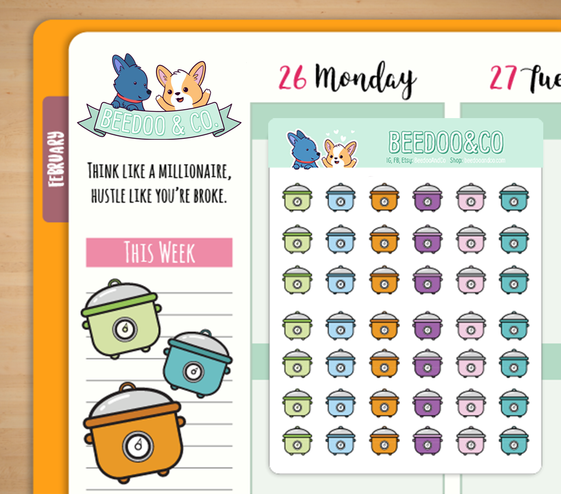 Instant Pot Planner Stickers