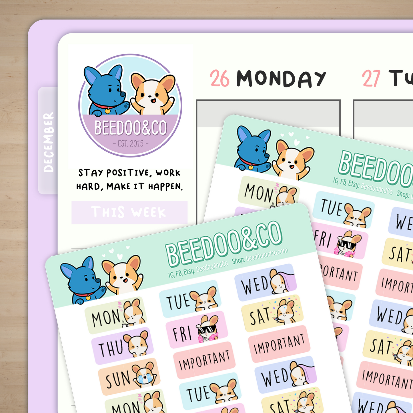 Days of the week (Bullet Journal)