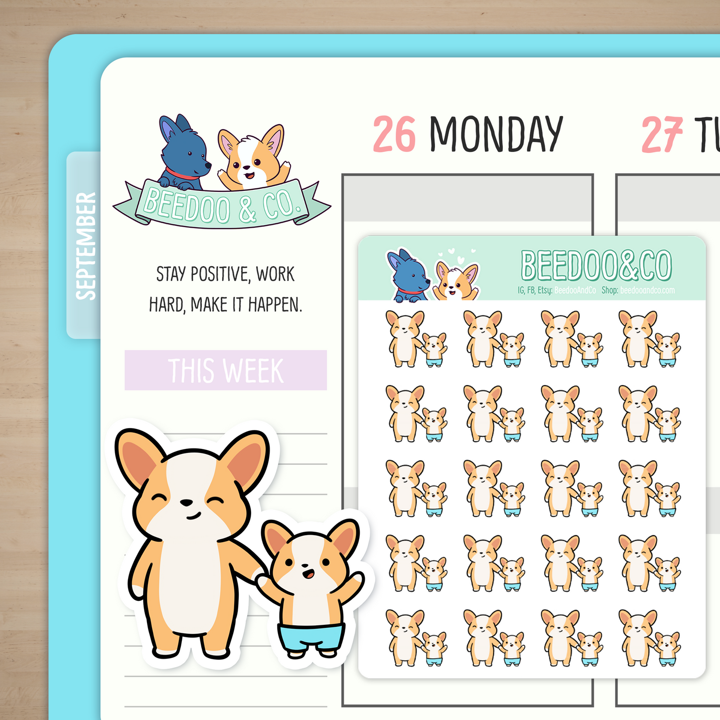 Miso Mommy And Me (Boy) Planner Stickers