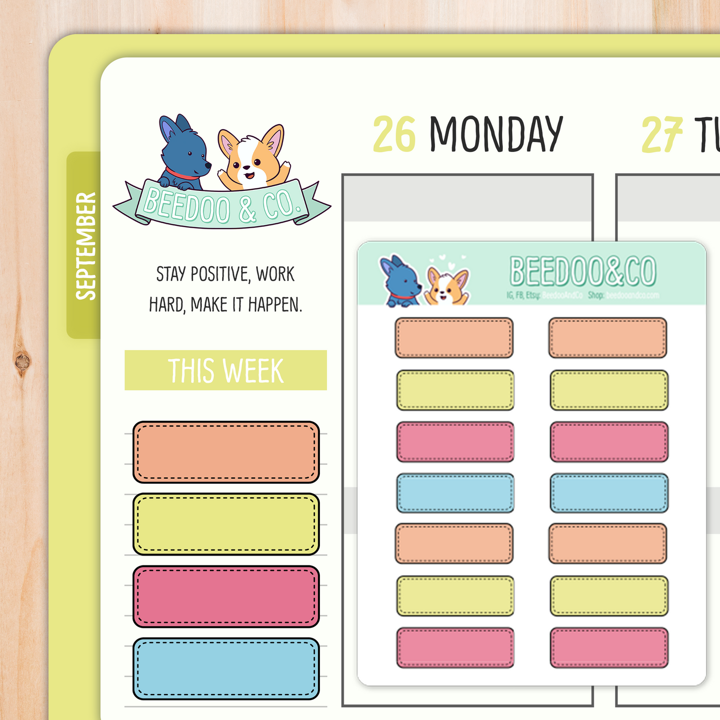 Quarter Box Planner Stickers