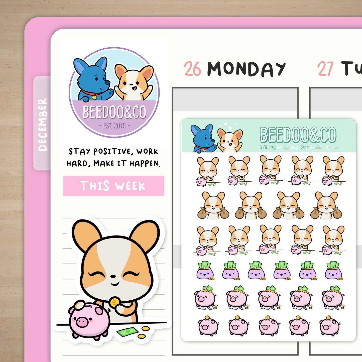 Save Money/No spend Planner Stickers