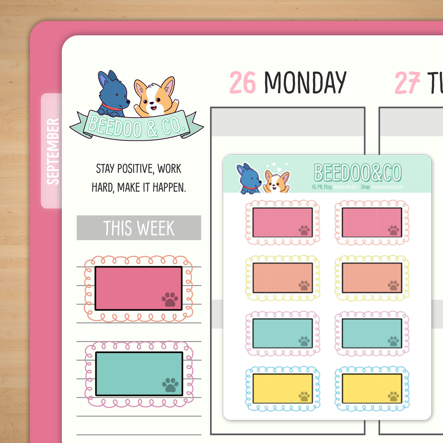 Doodle Box Planner Stickers