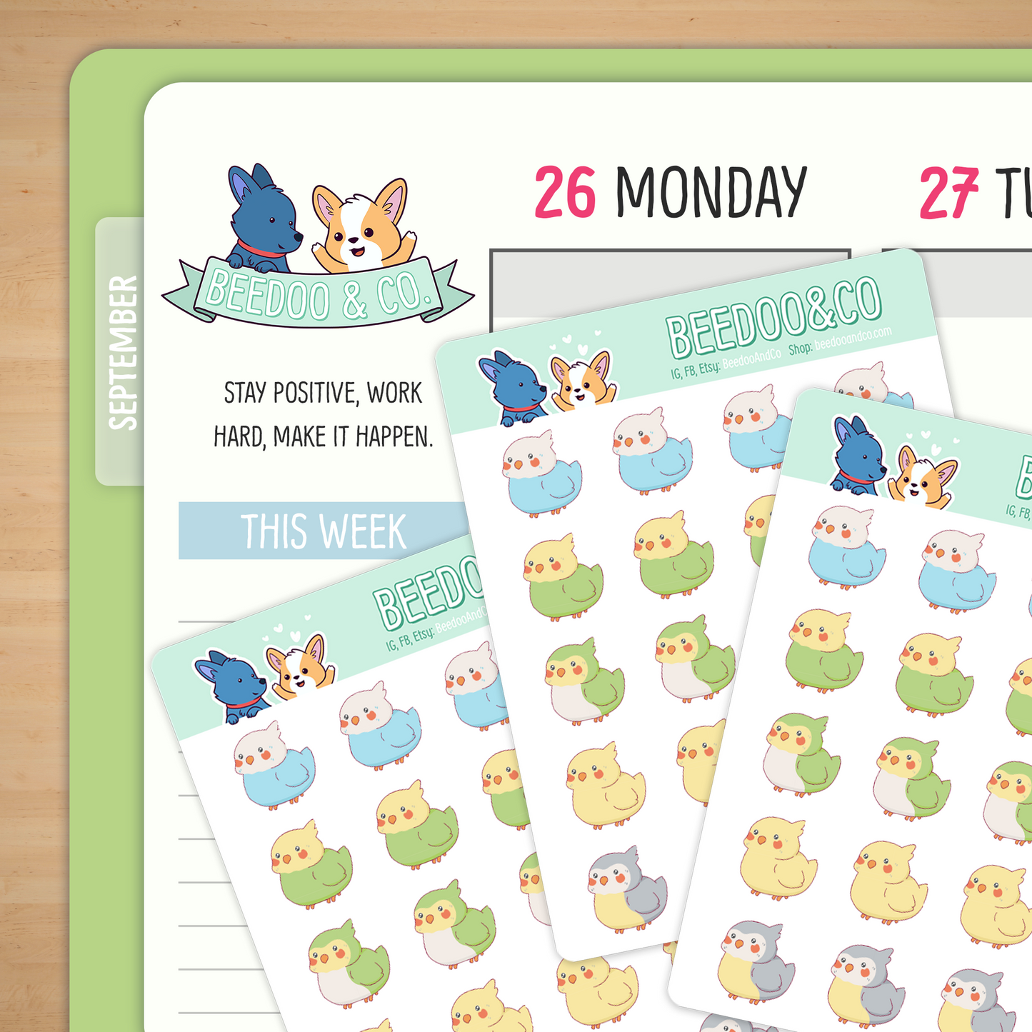 Cute Birbs Planner Stickers