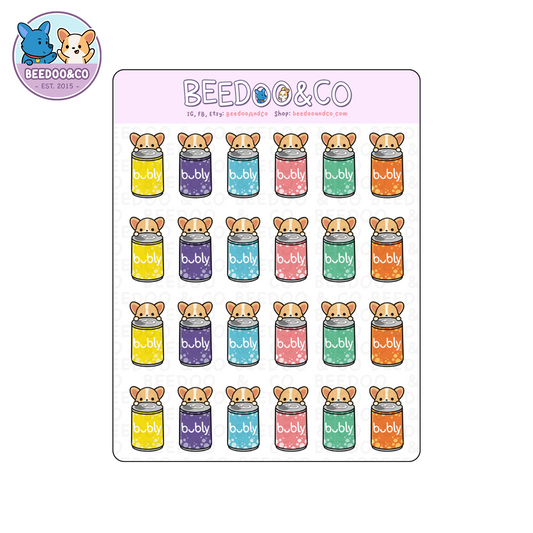 Soda Water Planner Stickers