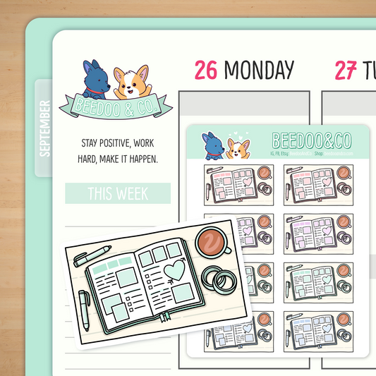 Planning Time Flat Lay Planner Stickers