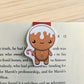 Gingerbread Man Magnetic Bookmark