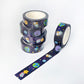 15mm Animal Villager Washi Tape, Galaxy Space Corgi Washi Tape, Pink Floral Crown Corgi Washi Tape