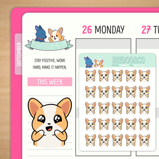 Super Excited Miso Planner Stickers