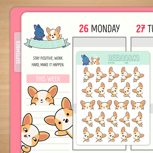 Peekaboo Miso Planner Stickers