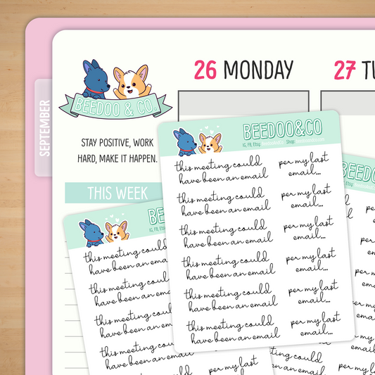 This Email Script Planner Stickers