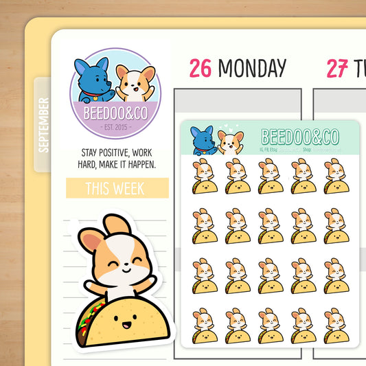 Taco Tuesday Planner Stickers
