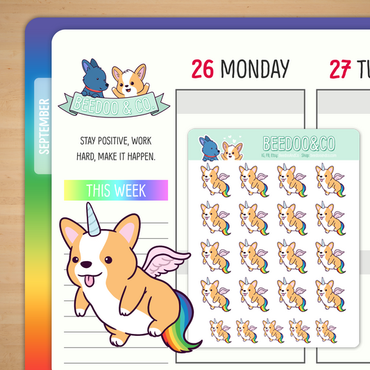 Unicorg Planner Stickers