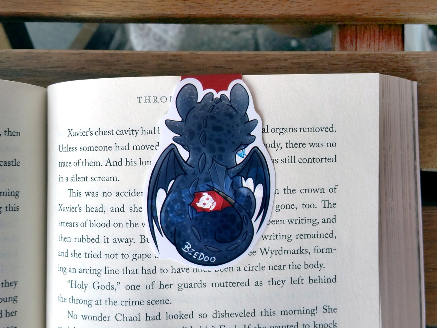 Dark Dragon Magnetic Bookmark